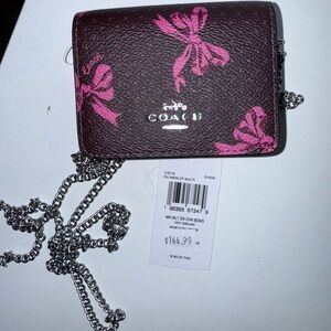 Coach Mini Wallet On Chain NWT